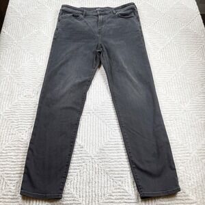 Express Slim Straight Jeans Men's 36x32 Black Hyper Stretch Denim Edgy Rocker